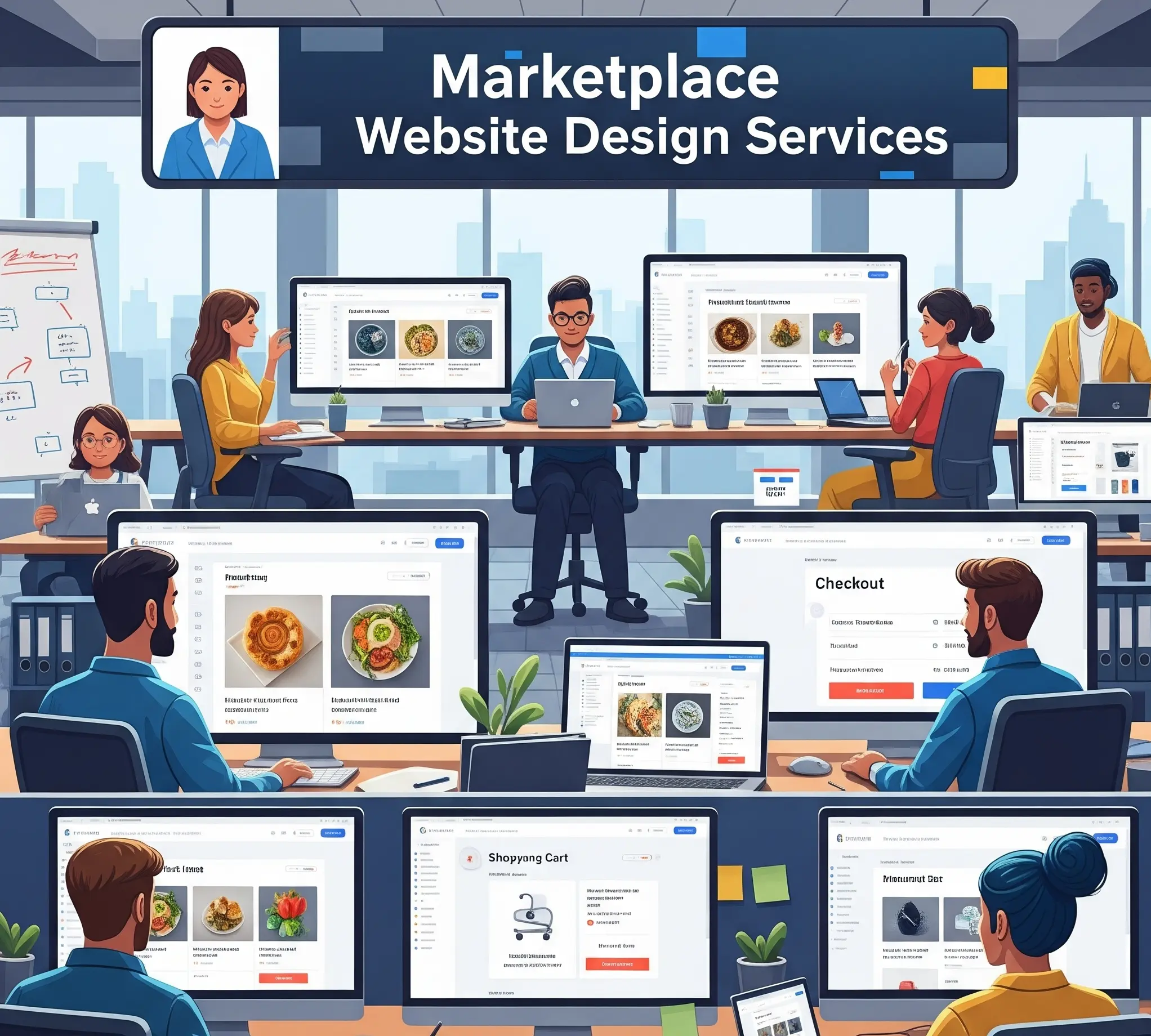 خدمات طراحی سایت مارکت پلیس