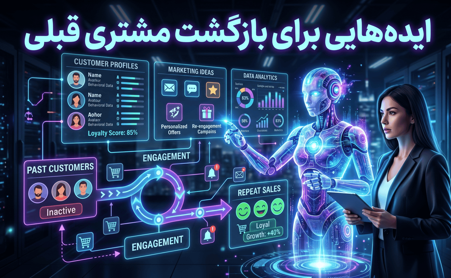 پرامپت ایده هایی برای بازگشت مشتری قبلی
